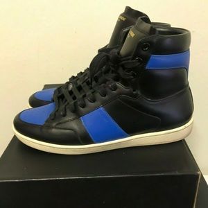 Saint Laurent Royal/Black high top sneakers